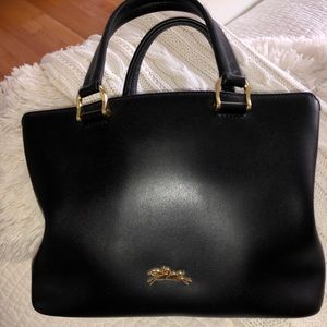 Black longchamp vintage purse